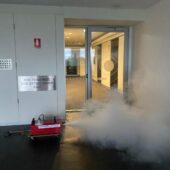 Testing Fire Stair Pressurisation System - Hire Smoke Machine