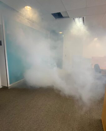 Hire - Rent Smoke Machine - Testing How Quickly Smoke Is Removed - IPC NSW