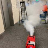Sydney Hire Smoke Machine - Testing How Quickly Smoke Is Removed - IPC NSW