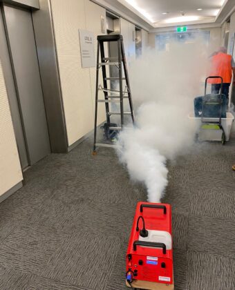 Sydney Hire Smoke Machine - Testing How Quickly Smoke Is Removed - IPC NSW