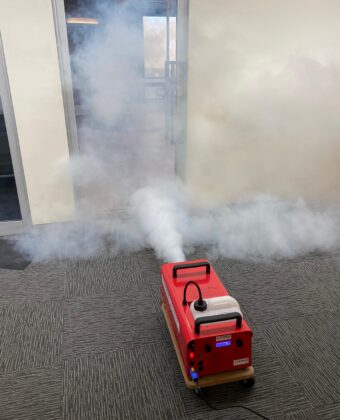 Sydney Rent Smoke Machine - Testing How Quickly Smoke Is Removed - IPC NSW